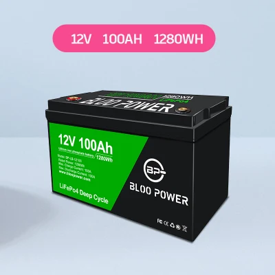 Bloo Power 12V 50ah 100ah 120ah 150ah 200ah 300ah 400ah для электронного экрана дисплея, измерительного прибора, медицинского оборудования, резервная литиевая батарея